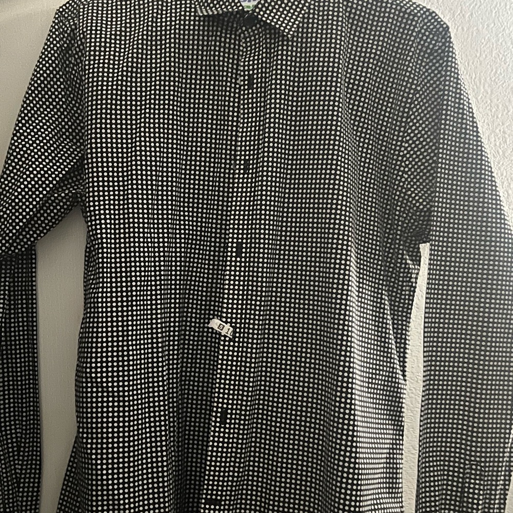 Black and White Checkered Men's Shirt